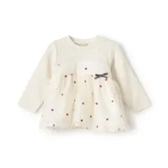 petit main ハート刺しゅうチュニック 90㎝