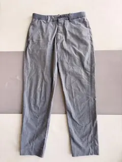 ユニクロ EZYアンクルパンツ コットン・2WAYストレッチ グレー S