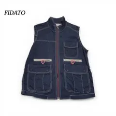 FIDATO ベスト ★【S】 黒 多機能 ワークベスト キャンプ アウトドア