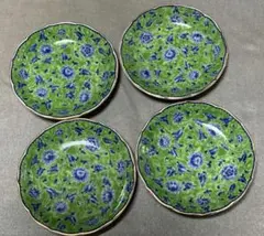 花柄陶器皿 5枚セット