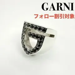 ◆【GARNI】Stone G Ring BLACK リング 廃番モデル 19号のサムネイル