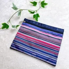 LeSportsac レスポートサック ポーチ 小物入れ マルチボーダ 大きめ