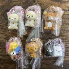 サンエックスユニバースチャームつきグミ　6個セット　コリラックマ　リラックマ