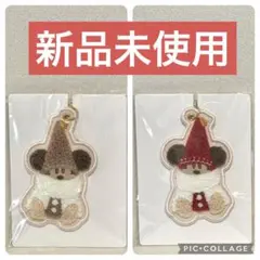 タイムセール0時まで！　リルリンリン　キーチェーン　赤　茶色