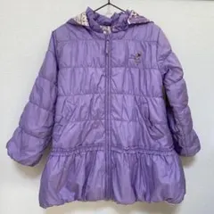 KP 120 フード付きパープルダウンコート
