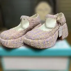 あしながおじさん パンプス　メリージェーン ピンク　Sのサムネイル