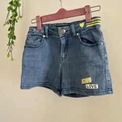 JENNI デニムショートパンツ ハートボタン