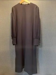 HANAEMORI シャツワンピース インディゴ Lサイズ フレア リネン混