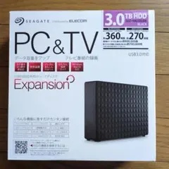 SEAGATE Expansion 3.0TB 外付けHDD ブラック