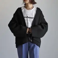 一点のみ✴️Bonjour Sagan ランタンスリーブブルゾン　黒