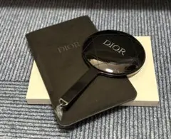 Dior 手鏡 黒 ロゴ入り