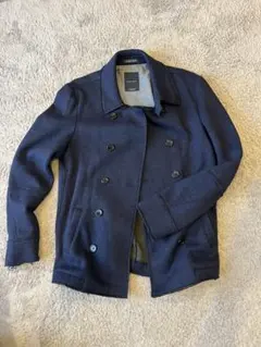 ZARA MAN ネイビー ピーコート ポリエステル100%
