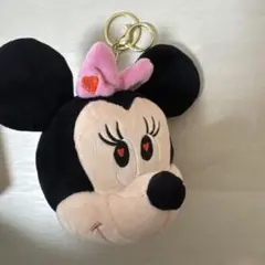 ディズニー ミニーマウス キーホルダー フェイスぬいぐるみ - メルカリ