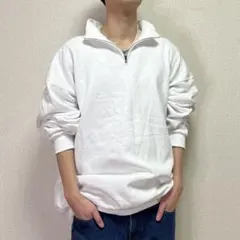 JERZEES Half Zip Pullover whiteのサムネイル