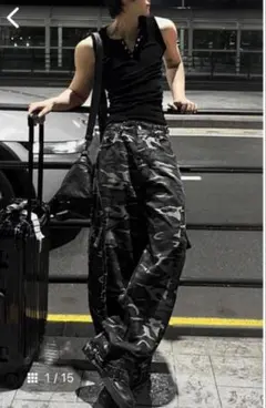 グラムリップス♡サイドベルト サテン WIDE-PANTS♡ブラック グラムリップス♡サイドベルト サテン WIDE-PANTS♡ブラック - メルカリ