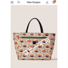 nala マレーシア　ナラ　リバーシブル　バッグ　トートバッグ　孔雀　グリーンのサムネイル