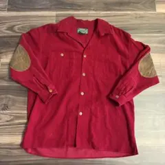 超希少Ralph Lauren Country 赤 長袖コーデュロイシャツ