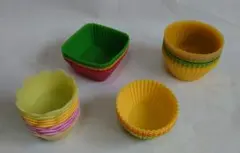 お弁当　おかずカップ　シリコンカップ（4種）