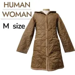 HUMAN WOMAN キルティング ロングコート M
