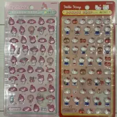 【公式】ボンボンドロップシールミニ ハローキティ・マイメロディ　2点セット