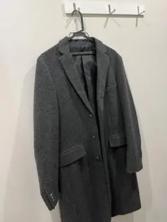 TKコート　グレー ウール チェスターコート