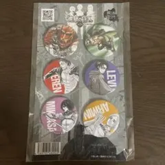 【進撃の日田　限定】　進撃の巨人　缶バッジ6個セット　大分