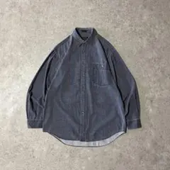 希少 エディーバウアー 総柄シャツ 黒タグ 金タグ コットンツイル