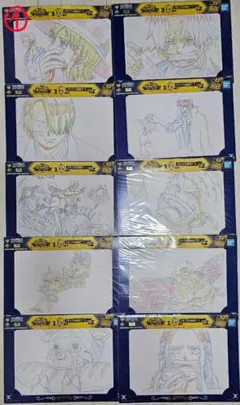 一番くじ　ワンピース　まとめ売り　セット　色紙　クリアファイル　原画アート