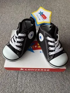 新品　CONVERSE ALL STAR ファーストスター ブラック　12cm