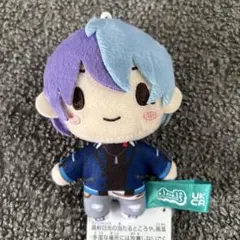 プロセカ ふわぷちマスコット ぬい服 ねこ耳カチューシャ 青柳冬弥