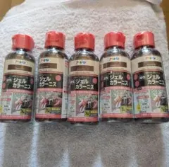 アサヒペン ジェルカラー ニス 90ml 5本セット