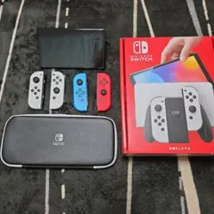 【美品】NintendoSwitch本体有機EL ジョイコン ケース付き