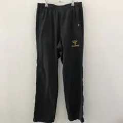 J1379 hummel ピステパンツ 黒 金色ロゴ メンズ M