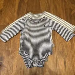 Gapbaby ストライプ 長袖ロンパース 2枚セット