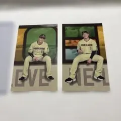 北海道日本ハムファイターズ 選手フォトカード ステッカー2枚セット清宮&野村のサムネイル