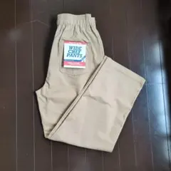 WEGO ワイド シェフ パンツ ベージュ L
