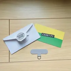 CASETiFY 公式ストラップカード シルバーリング 新品未使用