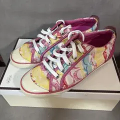 COACH BARRETT 花柄 スニーカー A1361 箱付き 美品のサムネイル