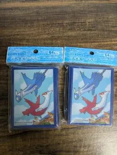 【新品未使用】ポケモンカードゲーム　デッキシールド　ラティオスとラティアス　２個