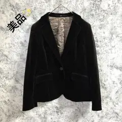 ベロアテーラードジャケット