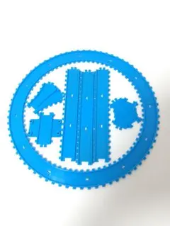 【希少】カプセルプラレール　枕木付きレールセット　左回り