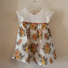 プティマイン　アロハ柄ドッキングチュニック　110cm