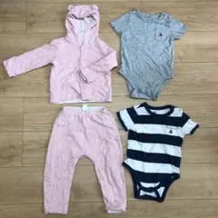 baby GAP 長袖ボディスーツ フェイバリット リバーシブル ベアパーカー