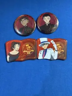 名探偵コナン 缶バッジ 6個セット 赤井秀一 灰原哀 怪盗キッド 蘭 新一