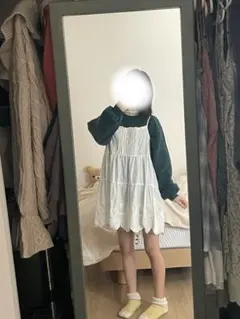 ブラウス フリル襟 ダークグリーン 森ガール フェアリーグランジ レトロガール