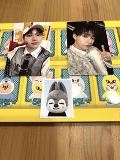 スキズ　トイワールド　トレカ　ID バンチャン　ウルフチャン