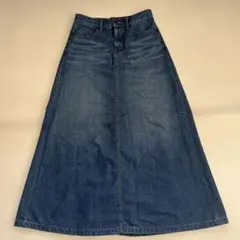 GU ロングデニムスカート　M