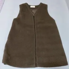 MAYSON GREY フリースベスト ダークブラウン