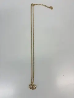 Christian Dior CDロゴ ネックレス ゴールド