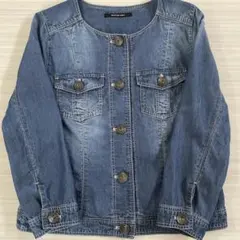 MAYSON GREY ノーカラー デニムジャケット サイズ2